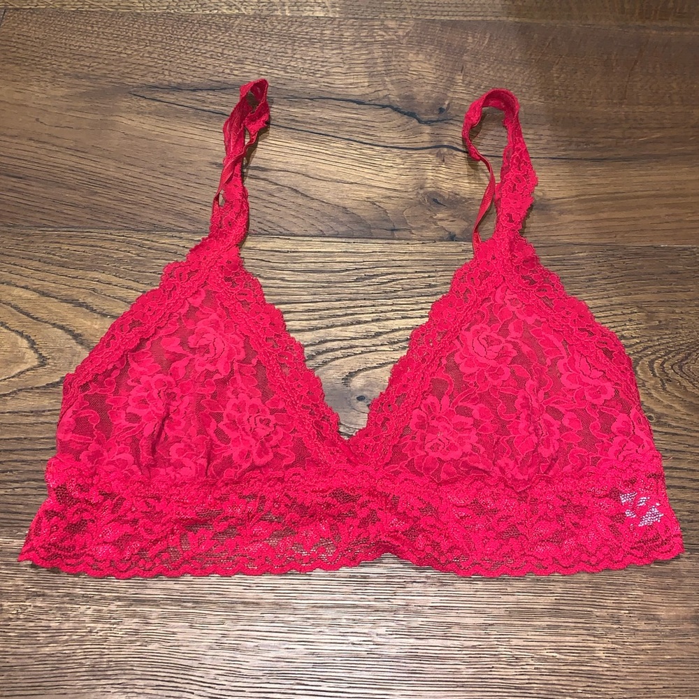 Hanky Panky Red Lace Bralette